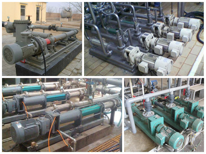 單螺杆泵使(shi)用現場