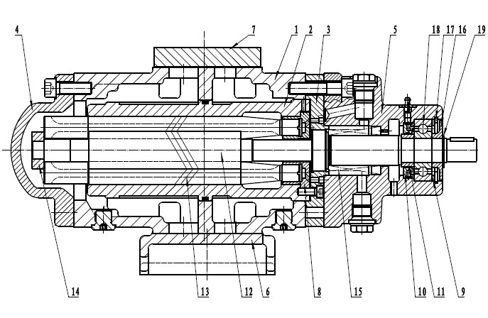 三(sān)螺杆泵(bèng)結構圖(tu)