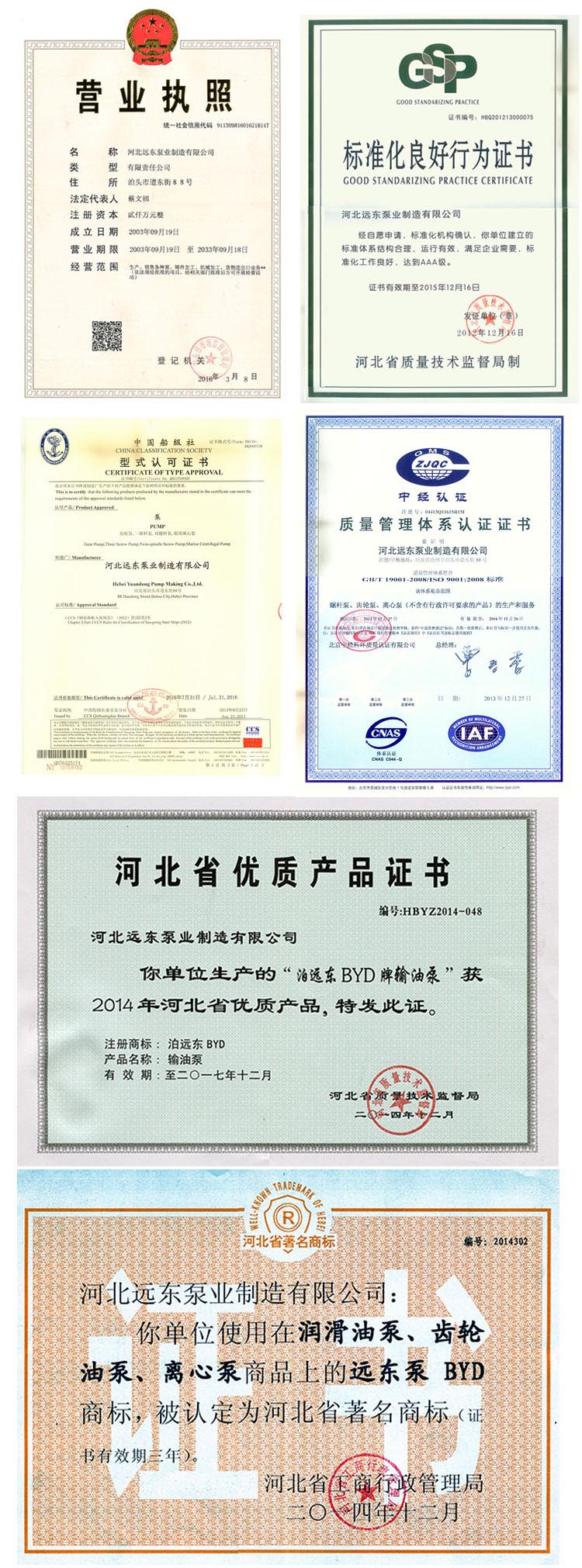 保定(ding)万协重工(gong)制造有限(xiàn)责任公司(si)(急速版)公(gōng)司資質